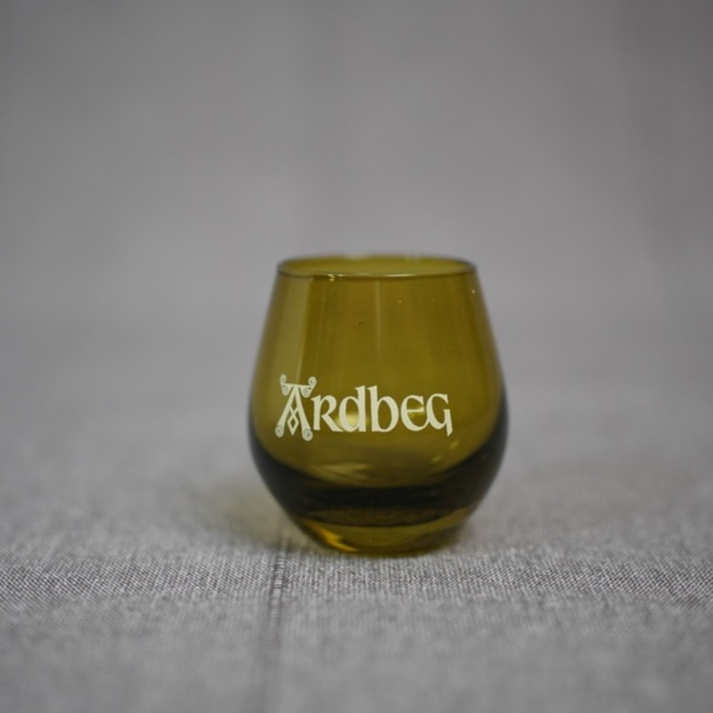 Ardbeg Whisky Whiskey Glass Green Tiny‎ Glass Isle of Islay Scotland Small